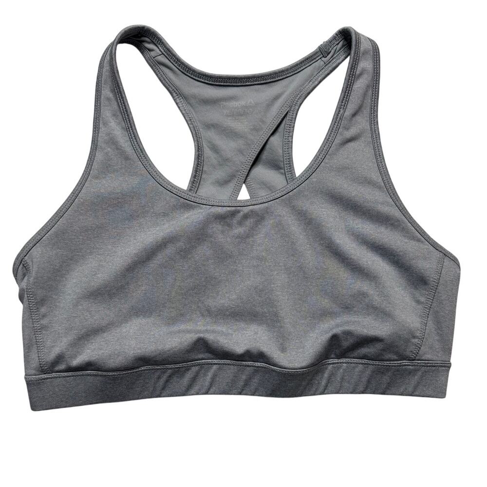 Reebok Women’s Light Gray Heather Sports Bra Size XL